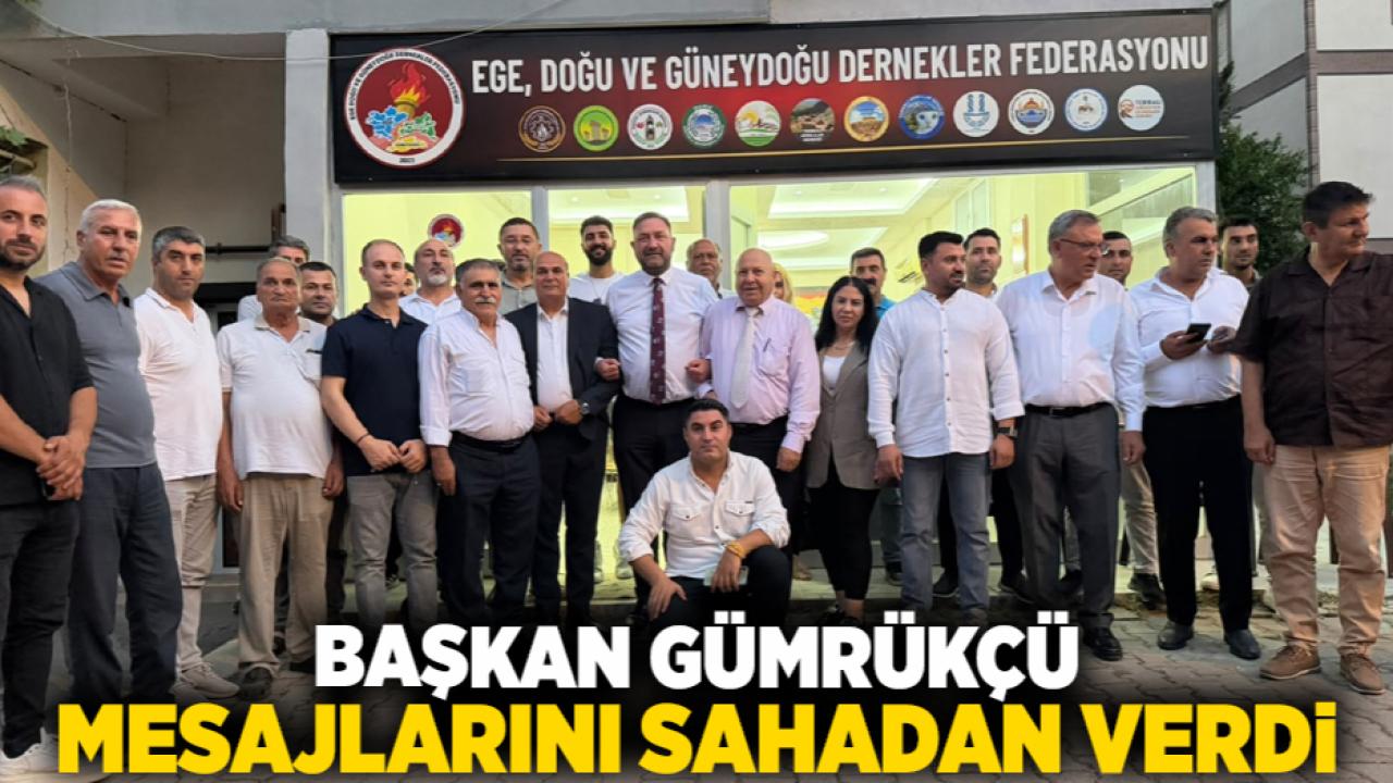 Başkan Gümrükçü Mesajlarını Sahadan Verdi