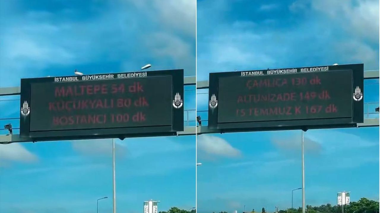 Görüntü İstanbul'da kaydedildi! Çileden çıkaran süre: Kartal-Bostancı arası 100 dakika...