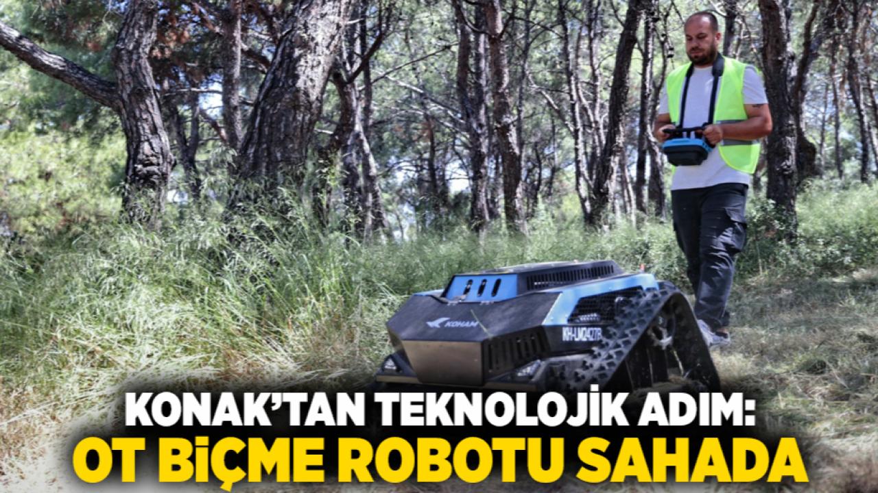 Konak’tan teknolojik adım: Ot biçme robotu sahada