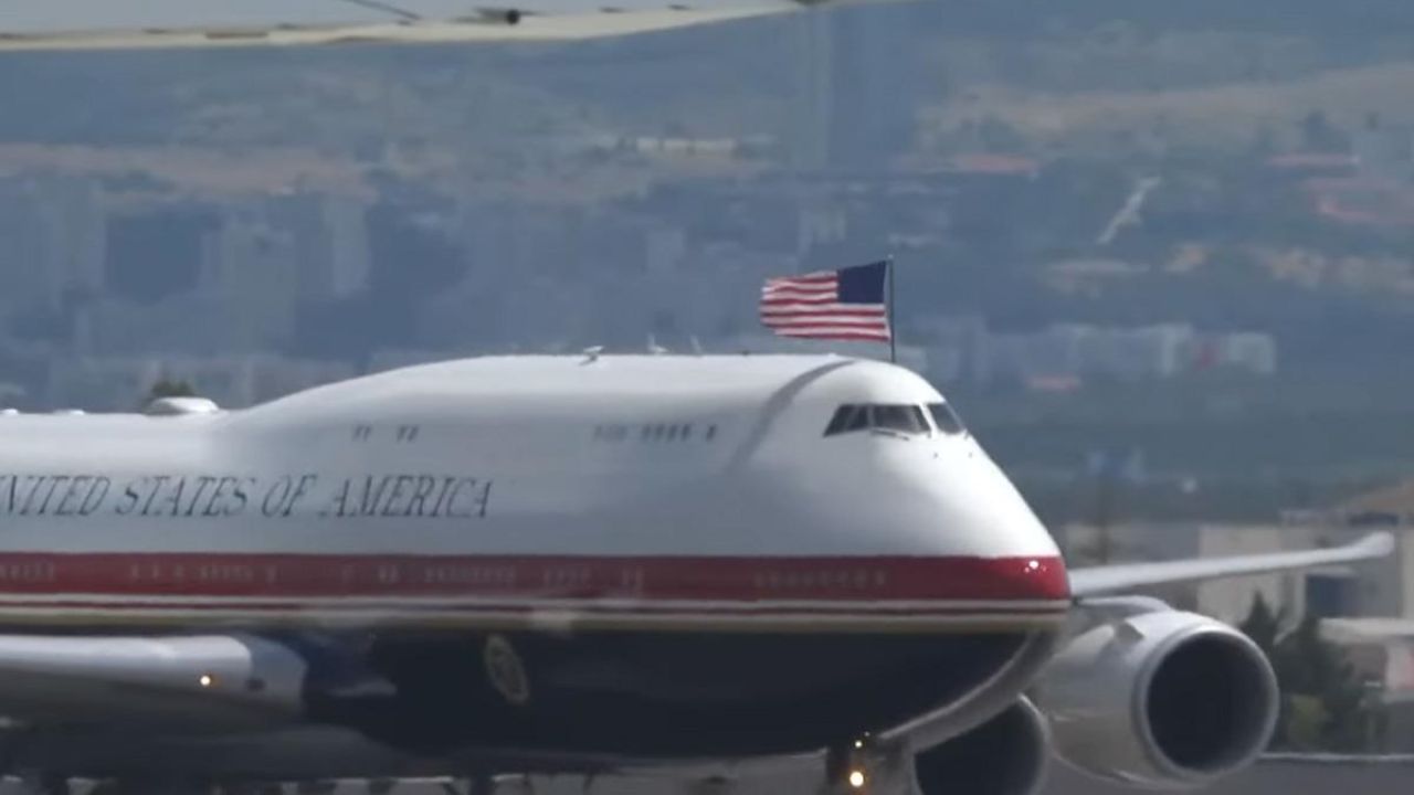 ABD Başkanı Trump'ın uçağı Ankara'ya indi
