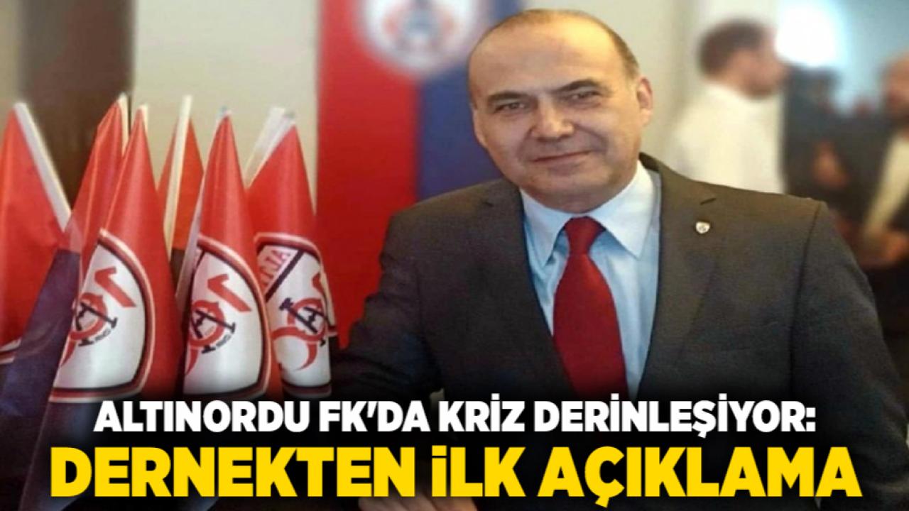 Altınordu FK'da Kriz Derinleşiyor: Dernekten İlk Açıklama