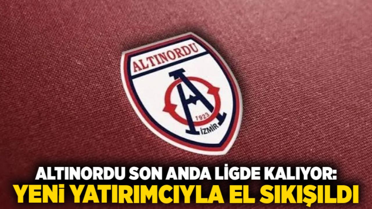 Altınordu Son Anda Ligde Kalıyor: Yeni Yatırımcıyla El Sıkışıldı
