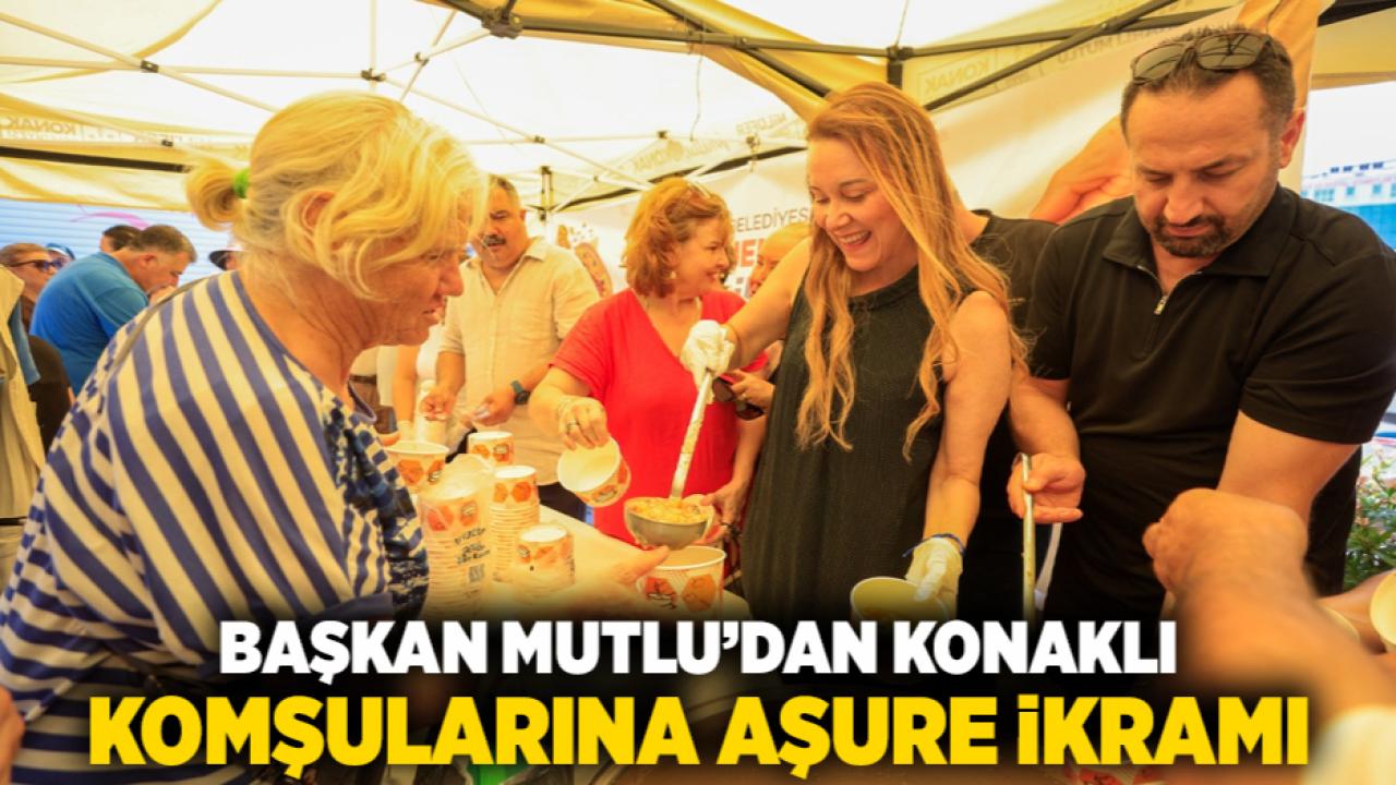 Başkan Mutlu’dan Konaklı komşularına aşure ikramı