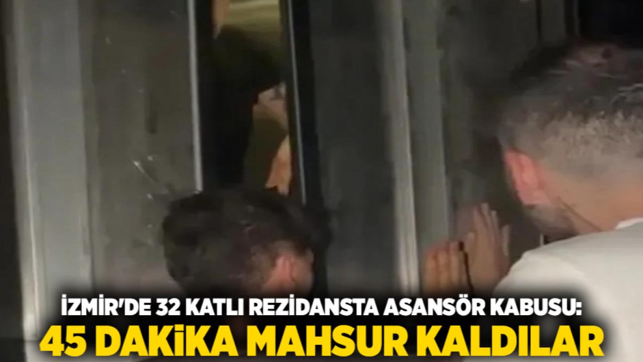 İzmir'de 32 Katlı Rezidansta Asansör Kabusu: 45 Dakika Mahsur Kaldılar