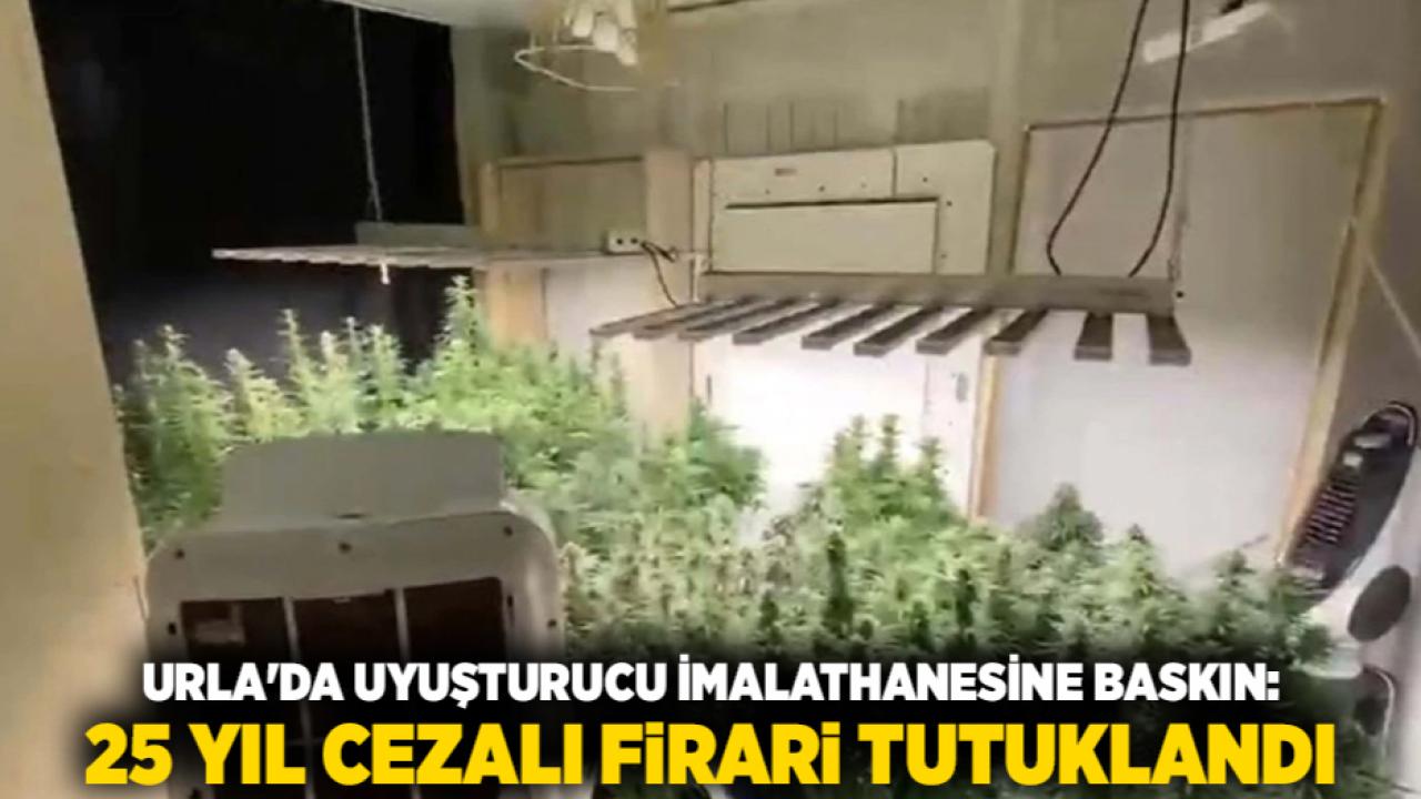 Urla'da Uyuşturucu İmalathanesine Baskın: 25 Yıl Cezalı Firari Tutuklandı