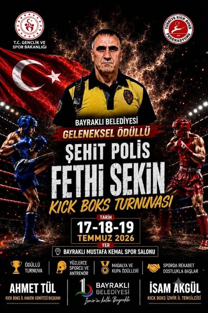 Bayraklı Belediyesi'nden Şehit Fethi Sekin Anısına Kick Boks Turnuvası